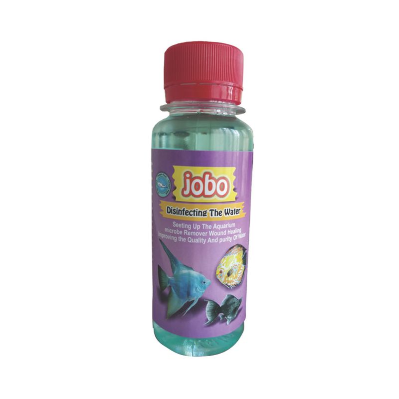 محلول ضد عفونی کننده آب آکواریوم جوبو مدل jobo disinfecting حجم 100 میلی لیتر